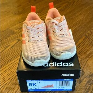 Adidas Kids Sneakers - Peach and White